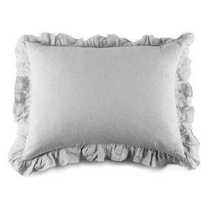 Pom Pom at Home 'Charlie' Linen Sham Standard in Silver